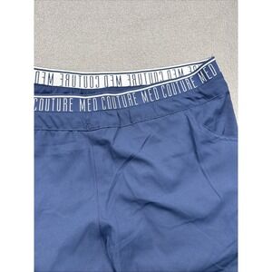 MED COUTURE INSIGHT Navy Blue ZIPPER POCKET SCRUB PANTS XL Petite Cargo